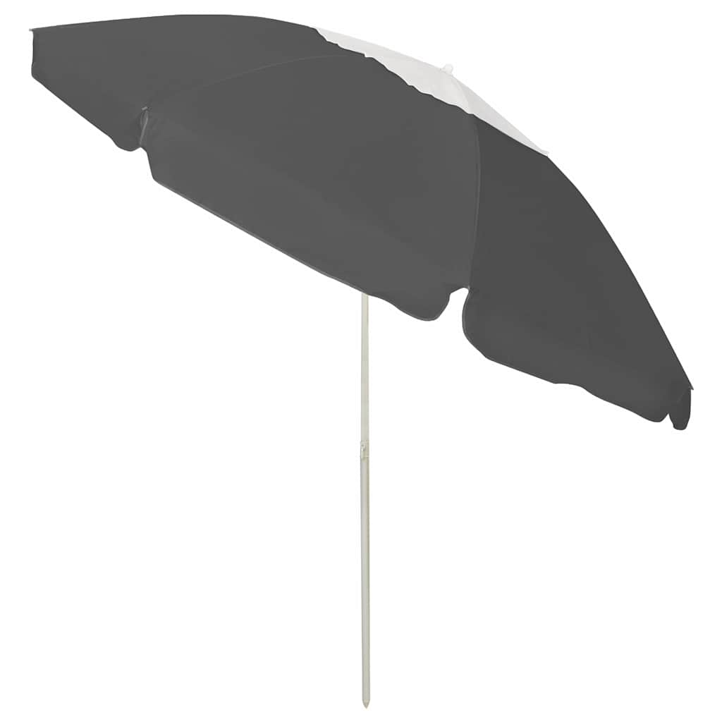 Vidaxl strandparasol 240 cm antracietkleurig