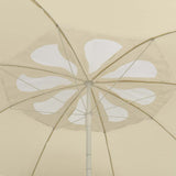 Vidaxl strandparasol 300 cm zandgeel