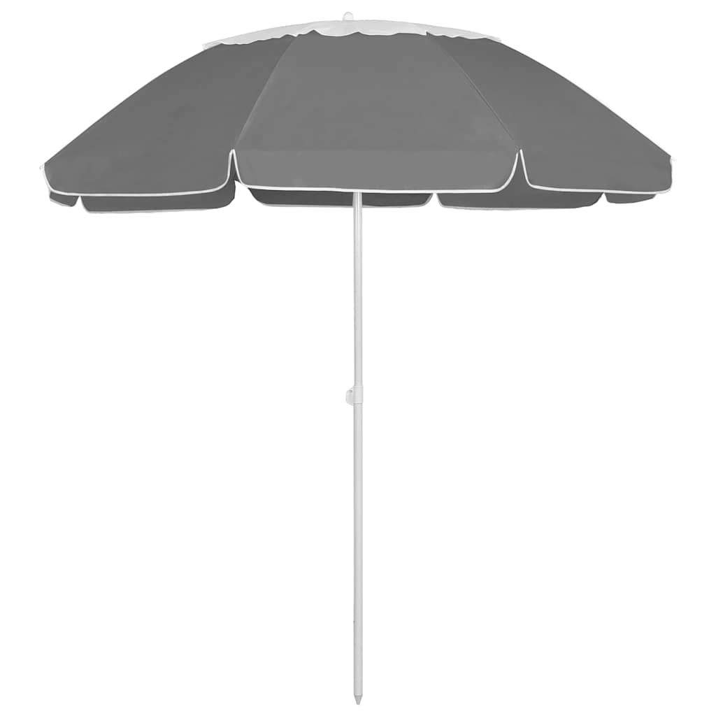 Vidaxl strandparasol 300 cm antracietkleurig