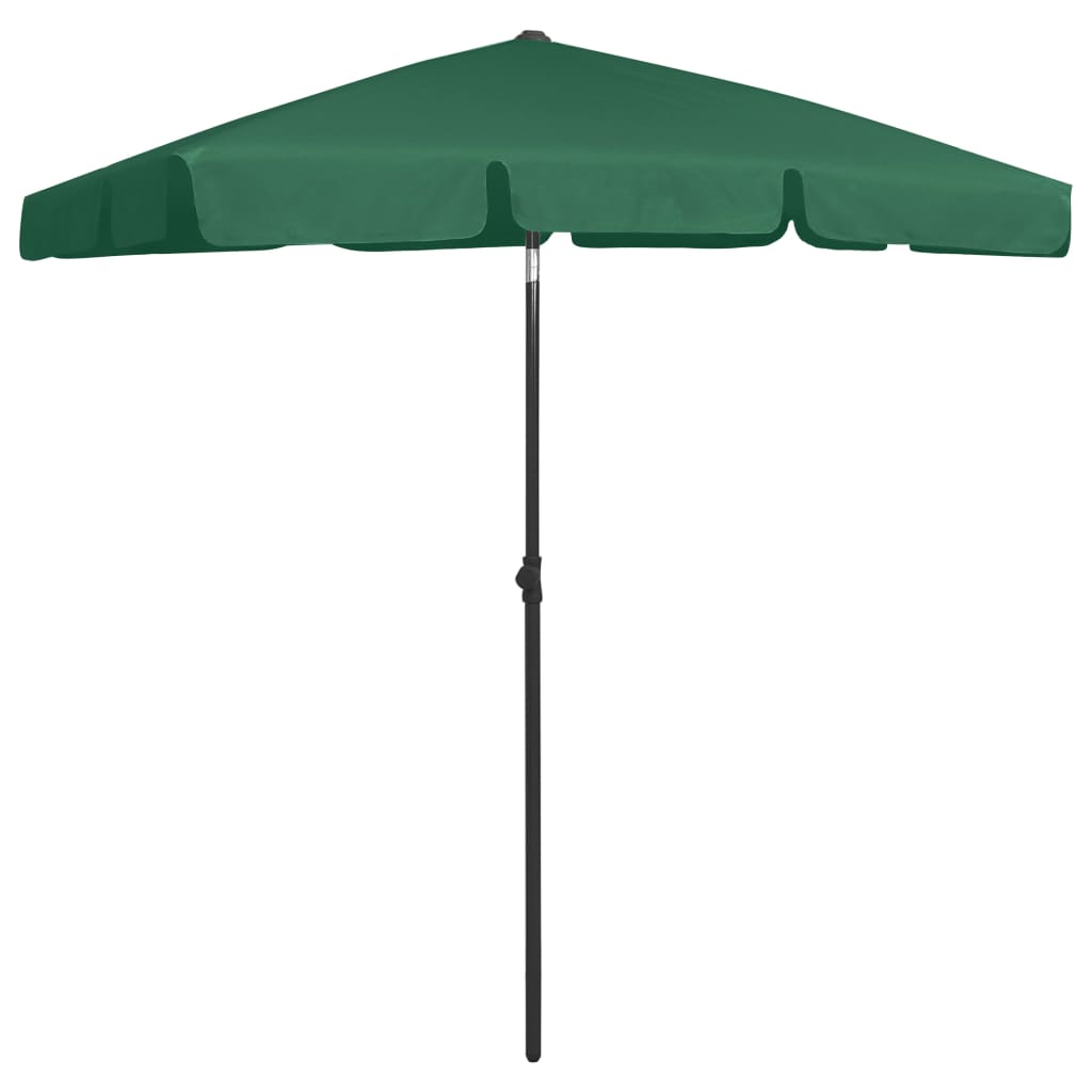 Vidaxl StrandParasol 180x120 cm grønn