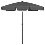 Vidaxl StrandParasol 180x120 cm Anthracite -färgad