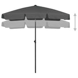 Vidaxl StrandParasol 180x120 cm Anthracite -färgad