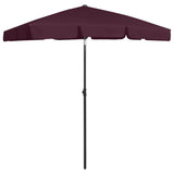 Vidaxl Strandparasol 180x120 cm Bordeaux red