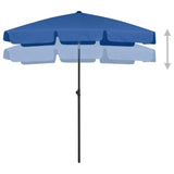 Vidaxl Strandparasol 180x120 cm Azure Blue