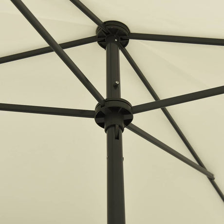 Vidaxl strandparasol 200x125 cm zandgeel