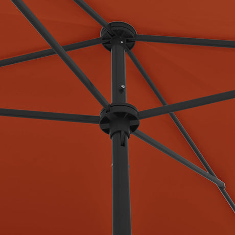 Vidaxl strandparasol 200x125 cm terracottakleurig