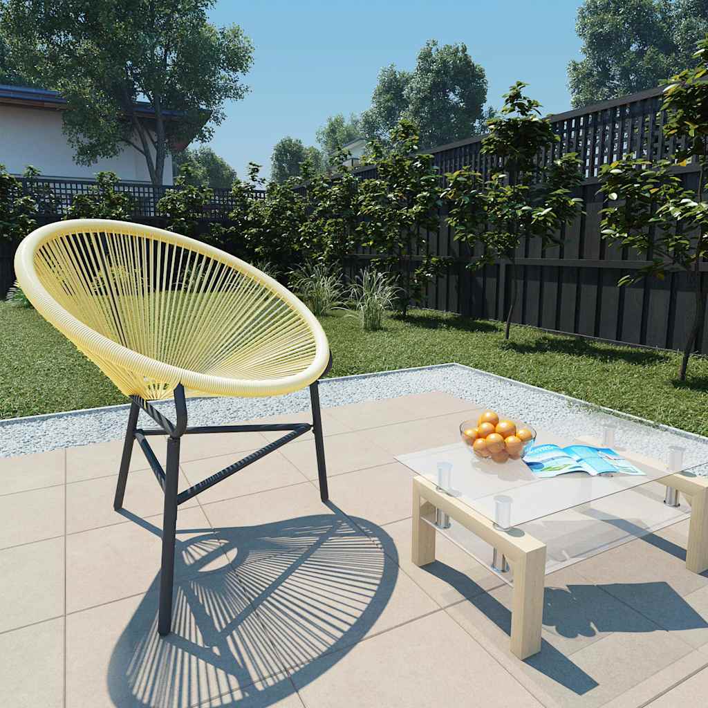 Vidaxl tuinstoel acapulco poly rattan beige