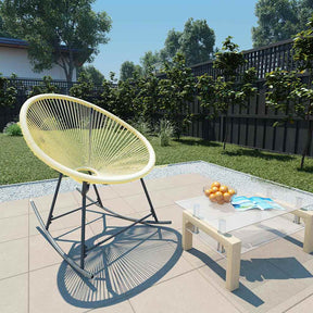 Vidaxl tuinstoel acapulco poly rattan beige