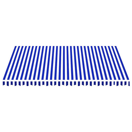 Vidaxl vervangingsdoek voor luifel 450x350 cm polyester blauw en wit