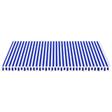 Vidaxl vervangingsdoek voor luifel 500x350 cm polyester blauw en wit