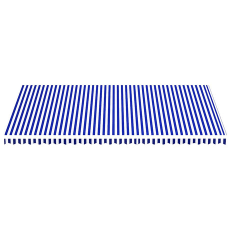 Vidaxl vervangingsdoek voor luifel 600x350 cm polyester blauw en wit