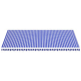 Vidaxl vervangingsdoek voor luifel 6x3,5 m blauw en wit