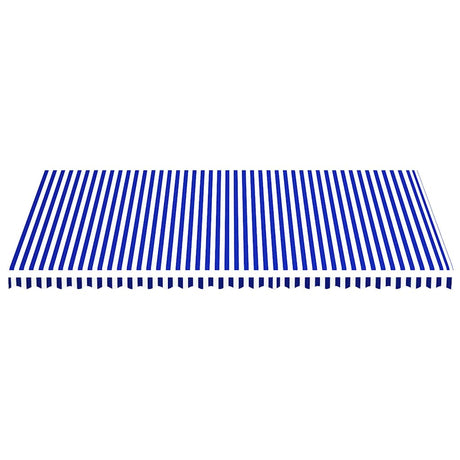 Vidaxl vervangingsdoek voor luifel 6x3,5 m blauw en wit