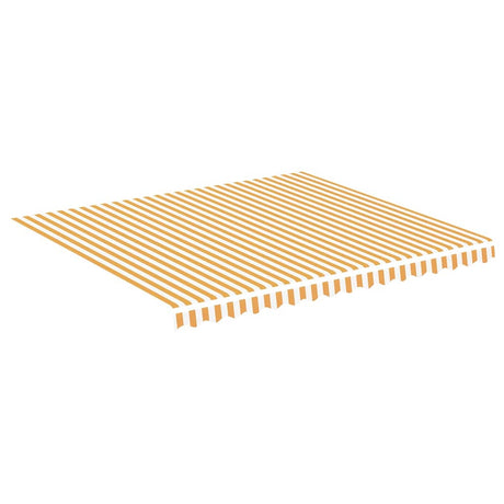 Vidaxl vervangingsdoek voor luifel 4x3,5 m geel en wit