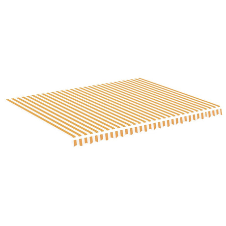 Vidaxl vervangingsdoek voor luifel 450x350 cm polyester geel en wit