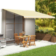 Vidaxl vervangingsdoek voor luifel 500x350 cm polyester geel en wit