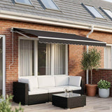 Vidaxl vervangingsdoek voor luifel 600x350 cm polyester antracietkleurig