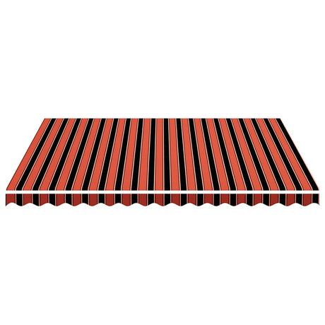 Vidaxl vervangingsdoek voor luifel 400x350 cm polyester oranje en bruin