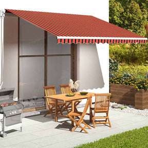 Vidaxl vervangingsdoek voor luifel 450x350 cm polyester oranje en bruin