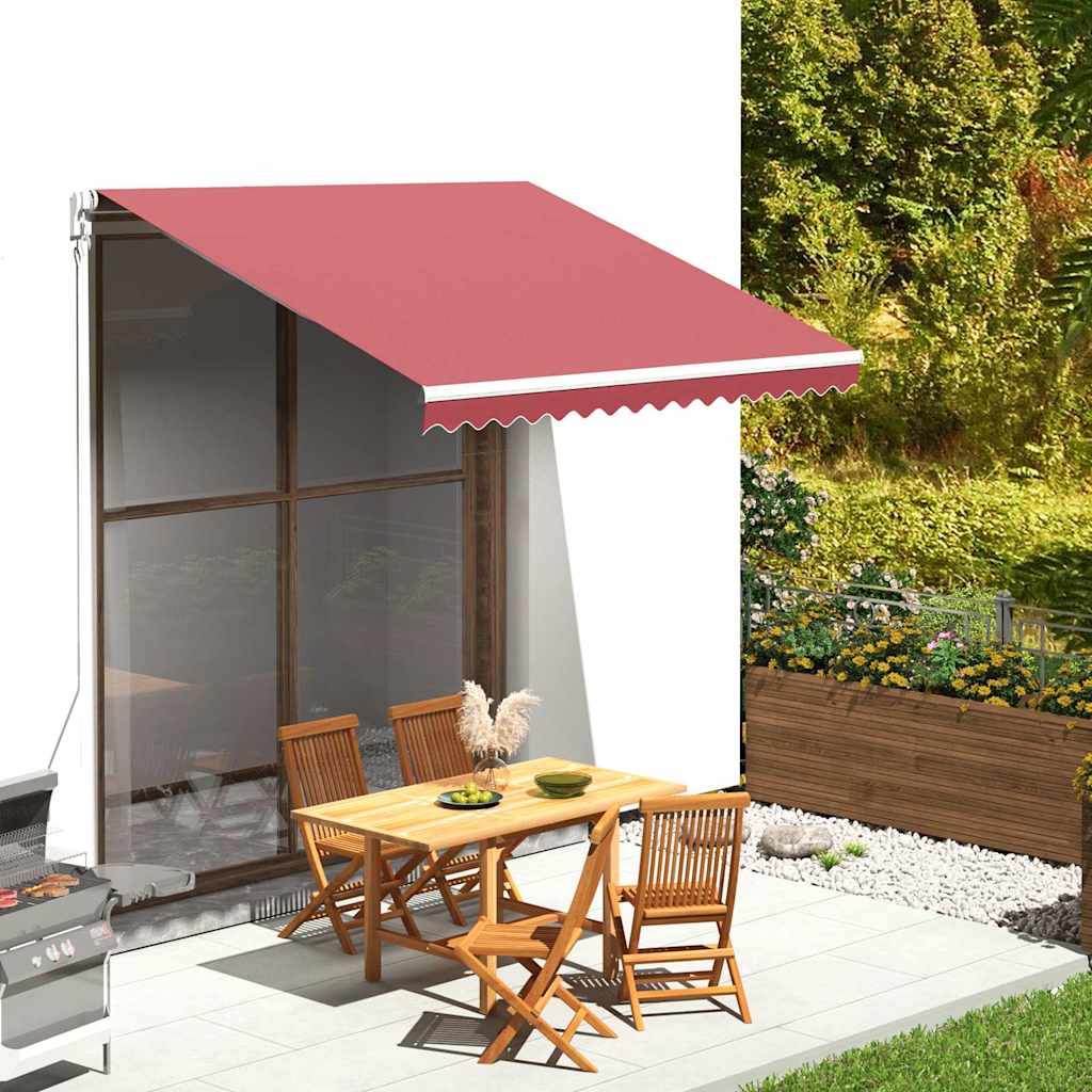 Vidaxl vervangingsdoek voor luifel 300x250 cm polyester bordeauxrood