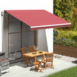Vidaxl vervangingsdoek voor luifel 400x350 cm polyester bordeauxrood