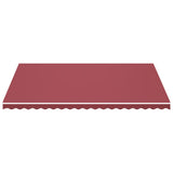 Vidaxl vervangingsdoek voor luifel 5x3,5 m bordeauxrood