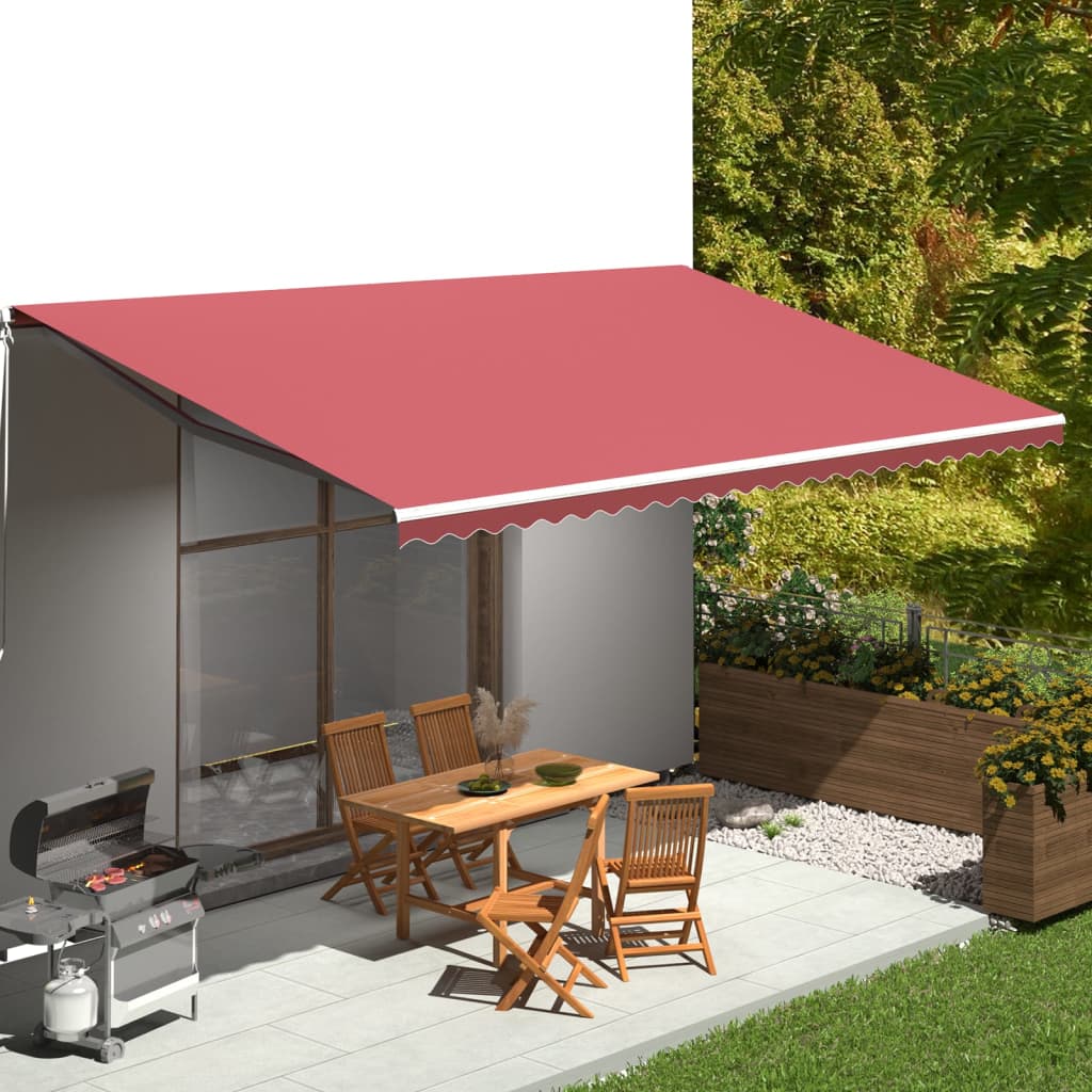 Panno sostitutivo Vidaxl per Luifel 6x3 M Bordeaux rosso