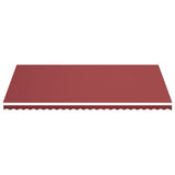 Panno sostitutivo Vidaxl per Luifel 6x3.5 M Bordeaux rosso