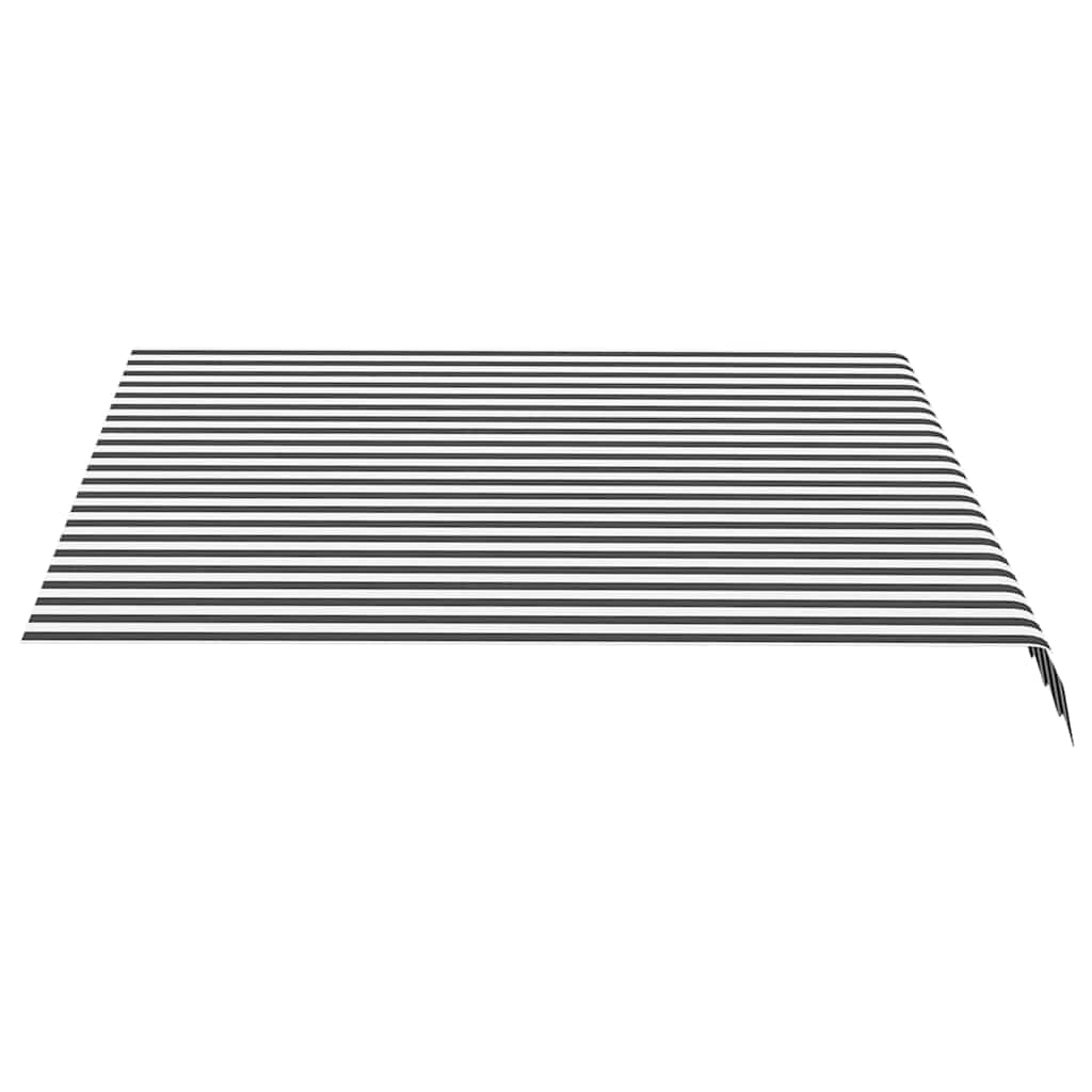 Vidaxl vervangingsdoek voor luifel 300x250 cm antracietkleurig en wit