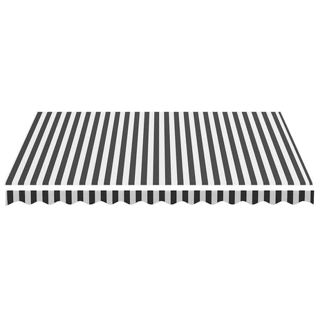 Vidaxl vervangingsdoek voor luifel 350x250 cm antracietkleurig en wit