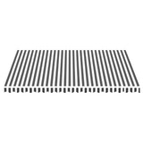 Vidaxl vervangingsdoek voor luifel 450x350 cm polyester antracietkleurig en wit
