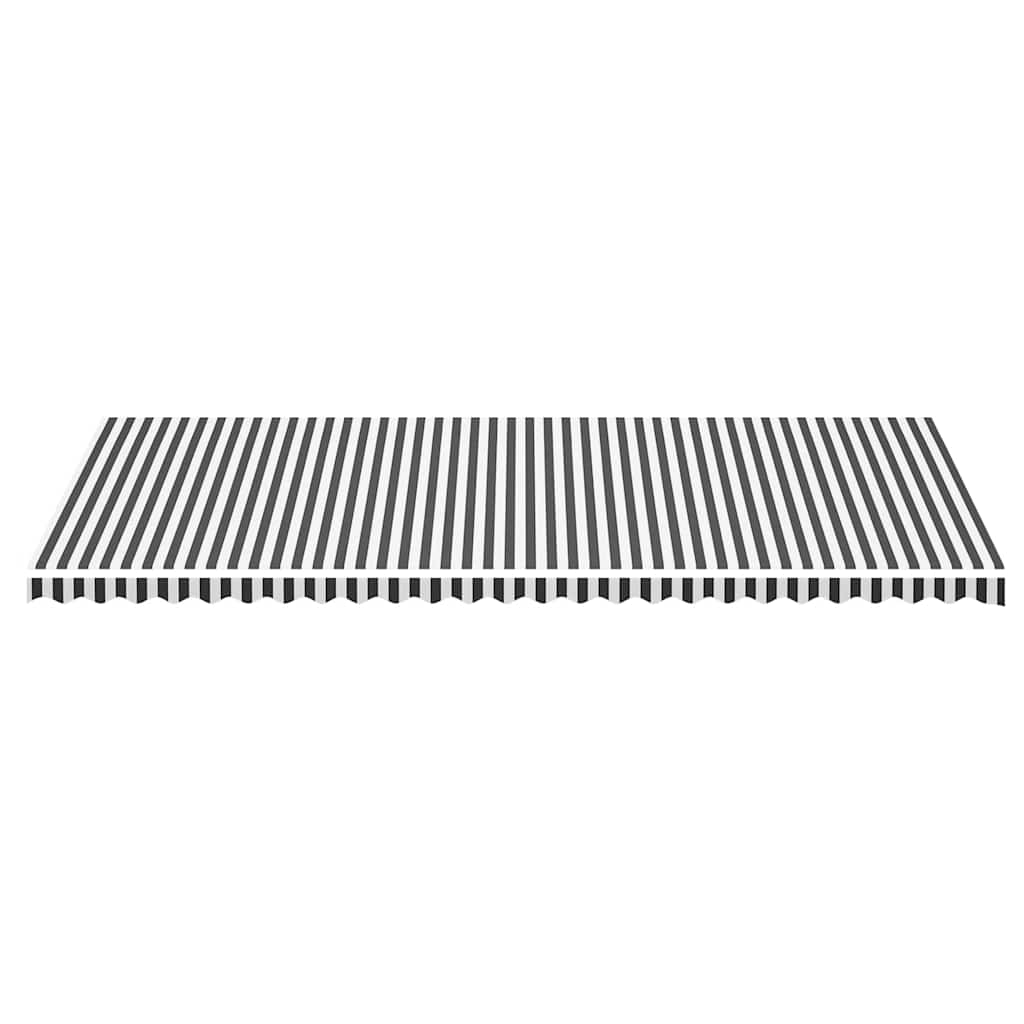 Vidaxl vervangingsdoek voor luifel 600x300 cm antracietkleurig en wit