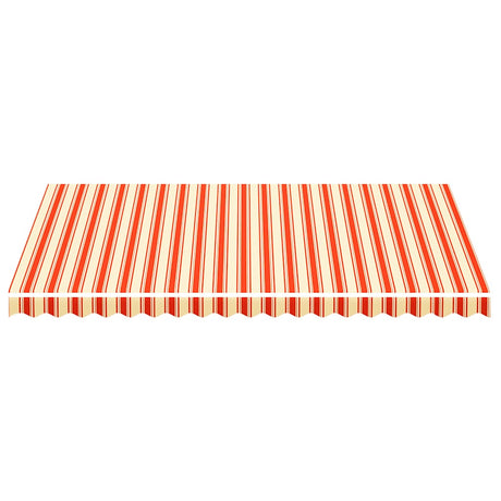 Vidaxl vervangingsdoek voor luifel 450x300 cm polyester geel en oranje
