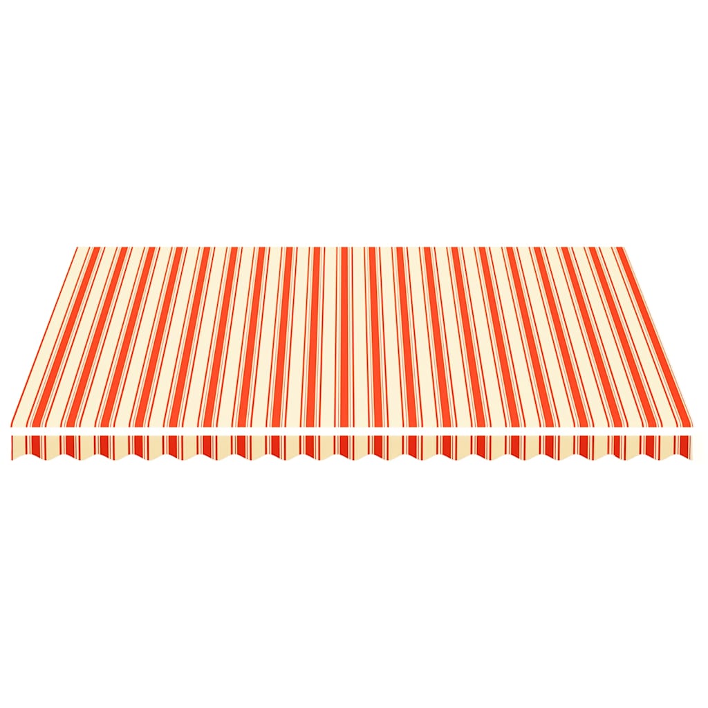 Vidaxl vervangingsdoek voor luifel 4,5x3,5 m polyester geel en oranje