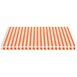 Vidaxl vervangingsdoek voor luifel 4,5x3,5 m polyester geel en oranje