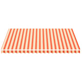 Vidaxl vervangingsdoek voor luifel 4,5x3,5 m geel en oranje