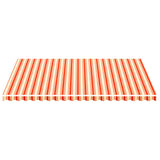 Vidaxl vervangingsdoek voor luifel 5x3,5 m geel en oranje
