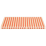 Vidaxl vervangingsdoek voor luifel 600x350 cm polyester geel en oranje