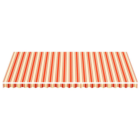 Vidaxl vervangingsdoek voor luifel 600x350 cm polyester geel en oranje