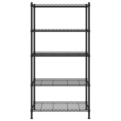 Vidaxl opbergrek 5-laags 250 kg 90x35x180 cm zwart
