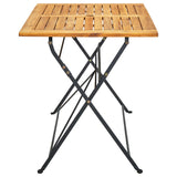 Vidaxl tuintafel inklapbaar 120x70x74 cm massief acaciahout
