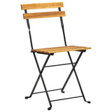 Vidaxl tuinstoelen 2 st inklapbaar staal en massief acaciahout