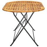Vidaxl tuintafel ovaal 160x85x74 cm massief acaciahout