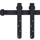 Vidaxl ophangset voor minischuifdeur 122 cm koolstofstaal