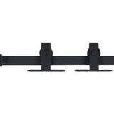 Vidaxl ophangset voor minischuifdeur 122 cm koolstofstaal