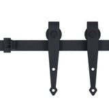 Vidaxl ophangset voor minischuifdeur 152 cm koolstofstaal