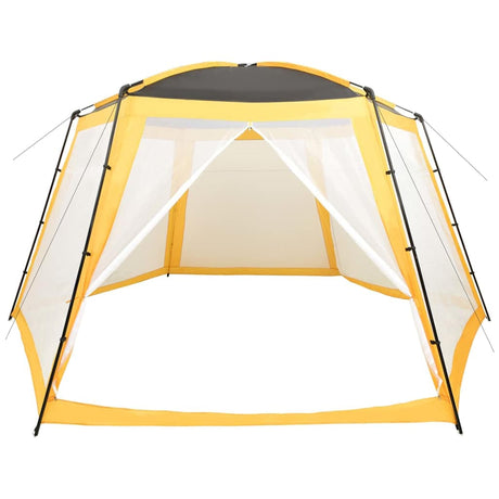 Vidaxl zwembadtent 590x520x250 cm stof geel