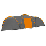 Vidaxl Iglotent 8-person 650x240x190 cm gray and orange