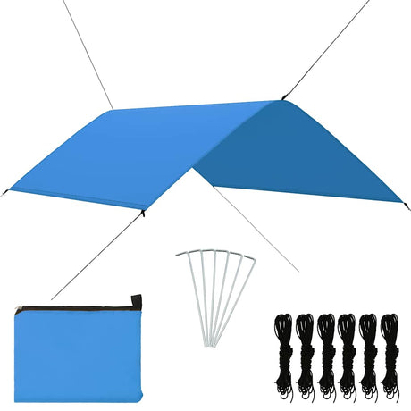 Vidaxl afdekzeil 3x2 m blauw