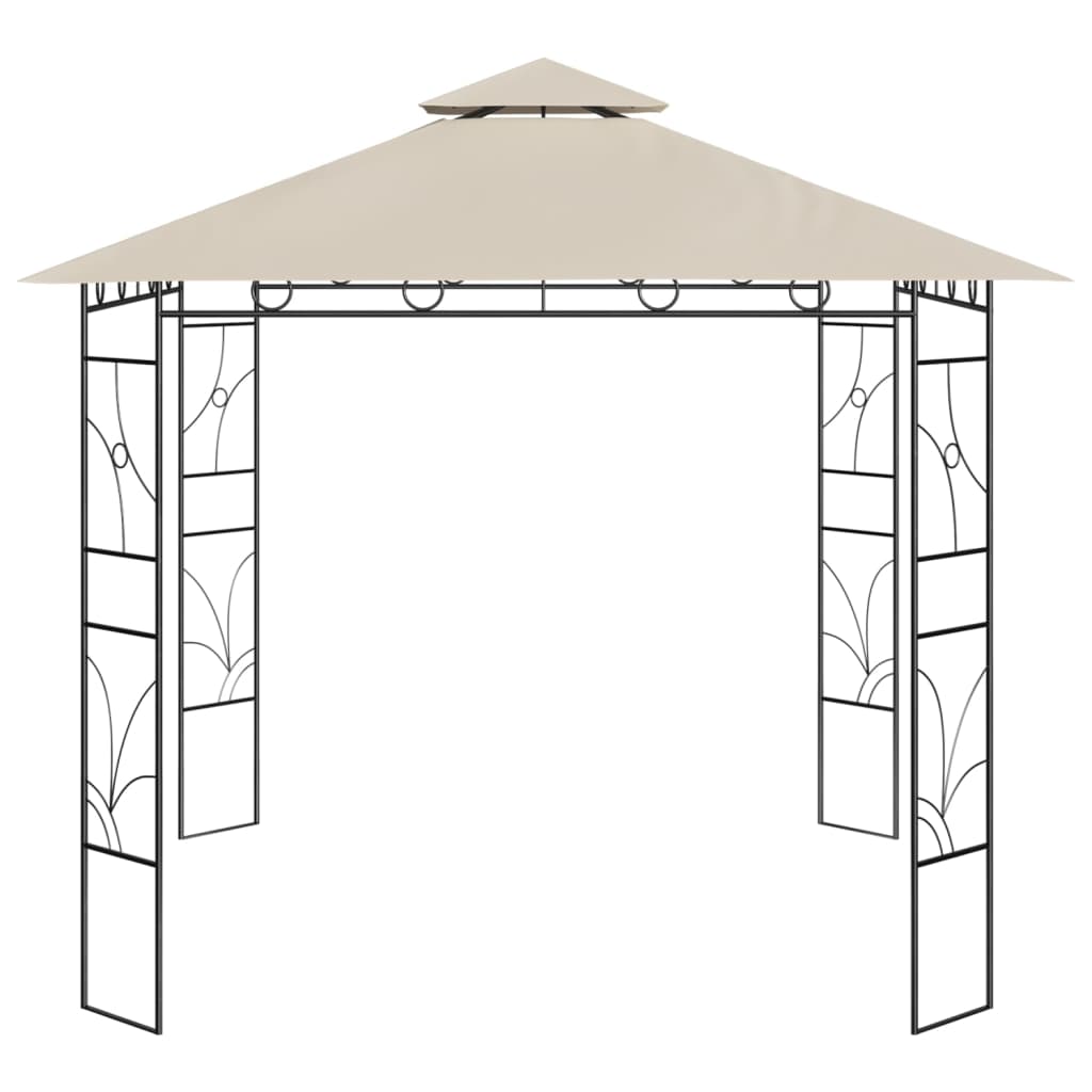 Bidaxl arbor 160 g m² 3x3x2,7 m kräm -färgad